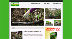 Desktop Screenshot of herbgardeningonlineguide.com