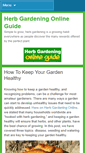 Mobile Screenshot of herbgardeningonlineguide.com